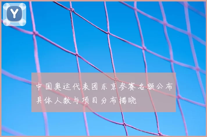 中国奥运代表团东京参赛名额公布具体人数与项目分布揭晓